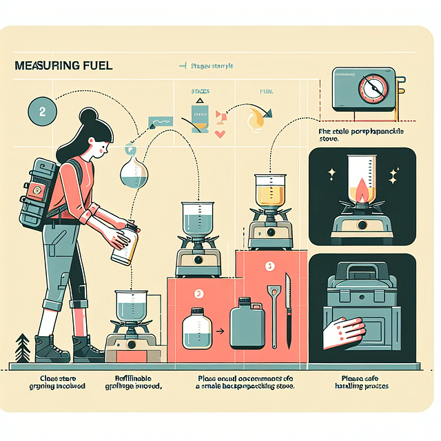 measuring fuel for a backpacking stove