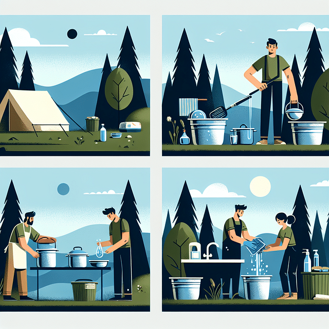cleaning cookware responsibly in the outdoors