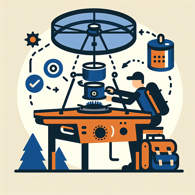 portable windscreen around a backpacking stove