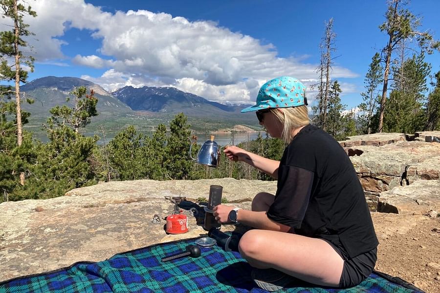 backpacking coffee practice