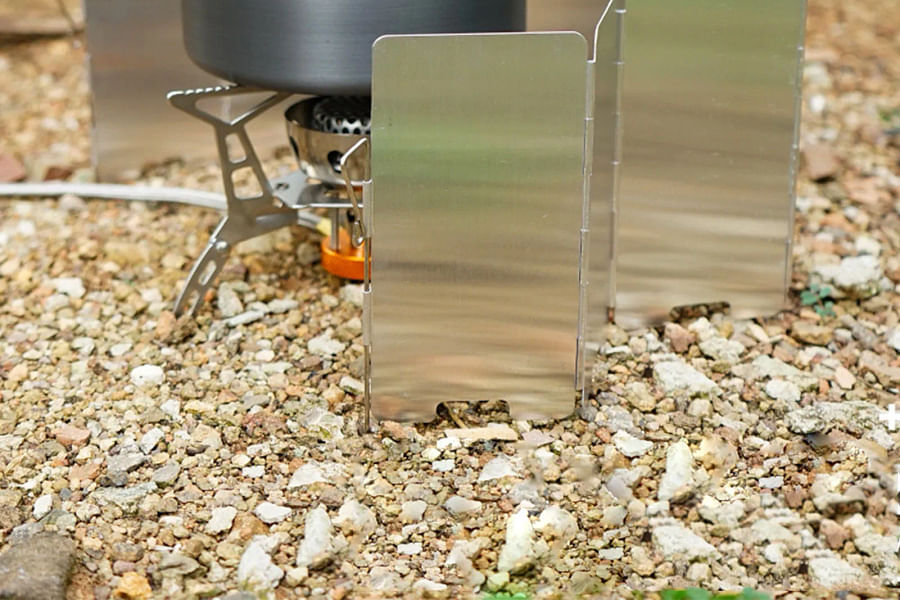 portable camping stove windscreen