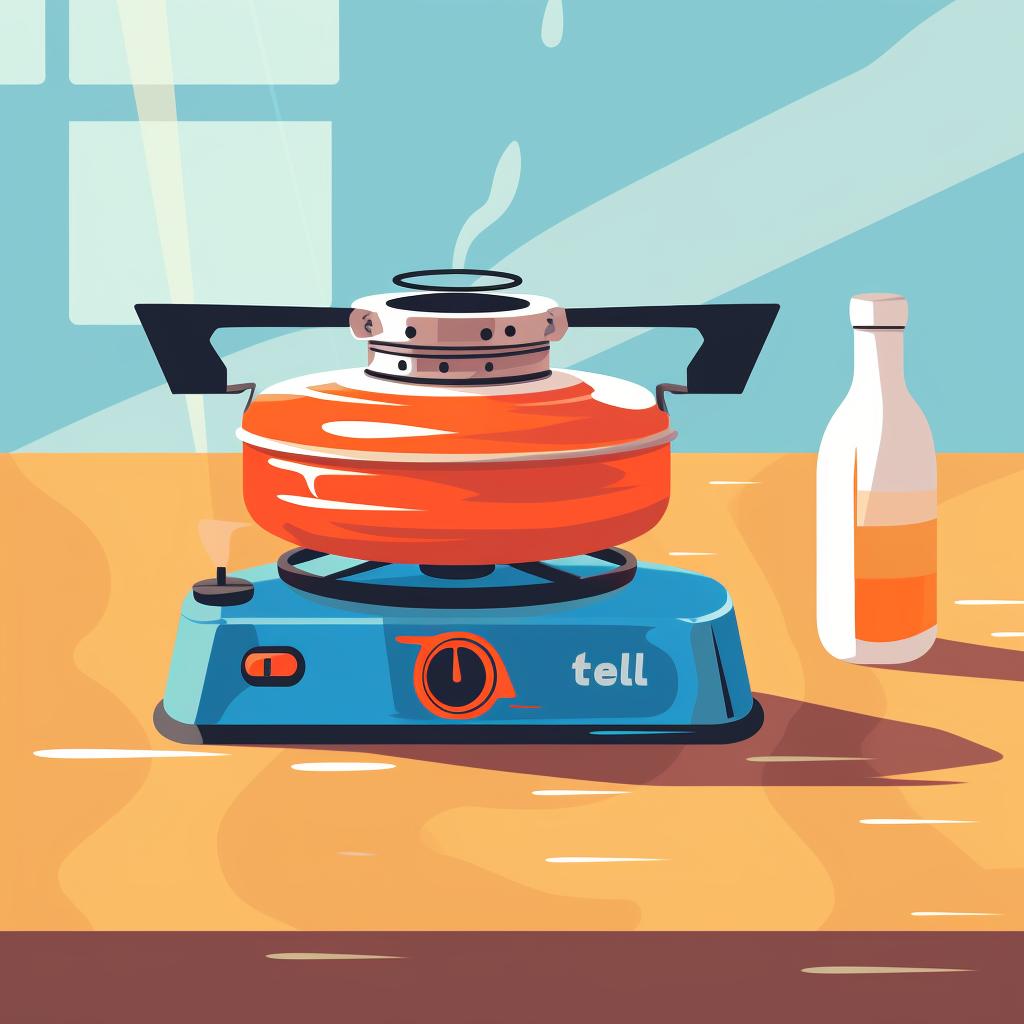 A clean Jetboil stove on a table