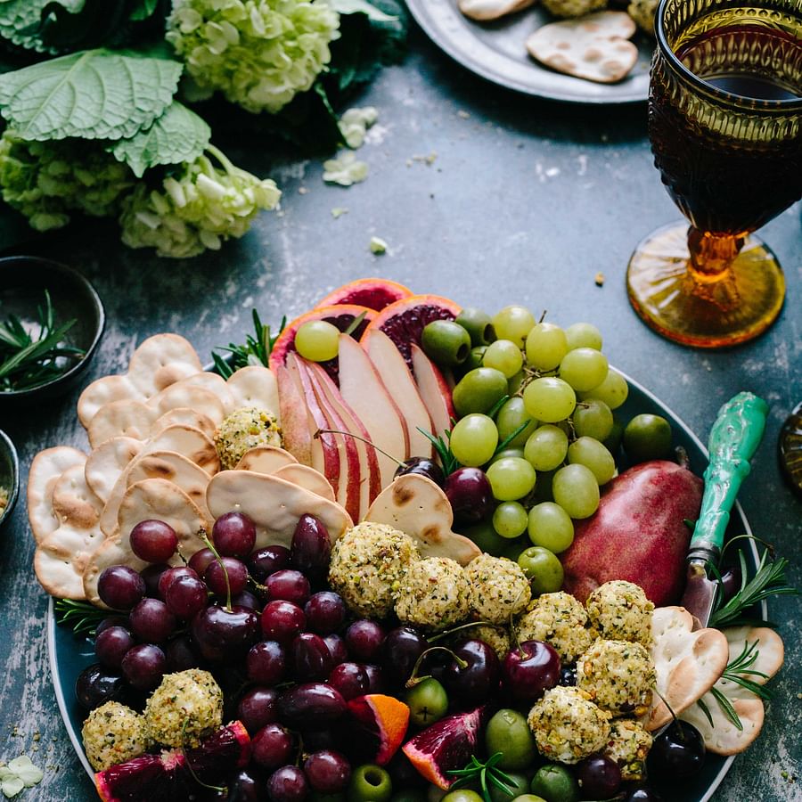 Hiker preparing vegan meal in wilderness