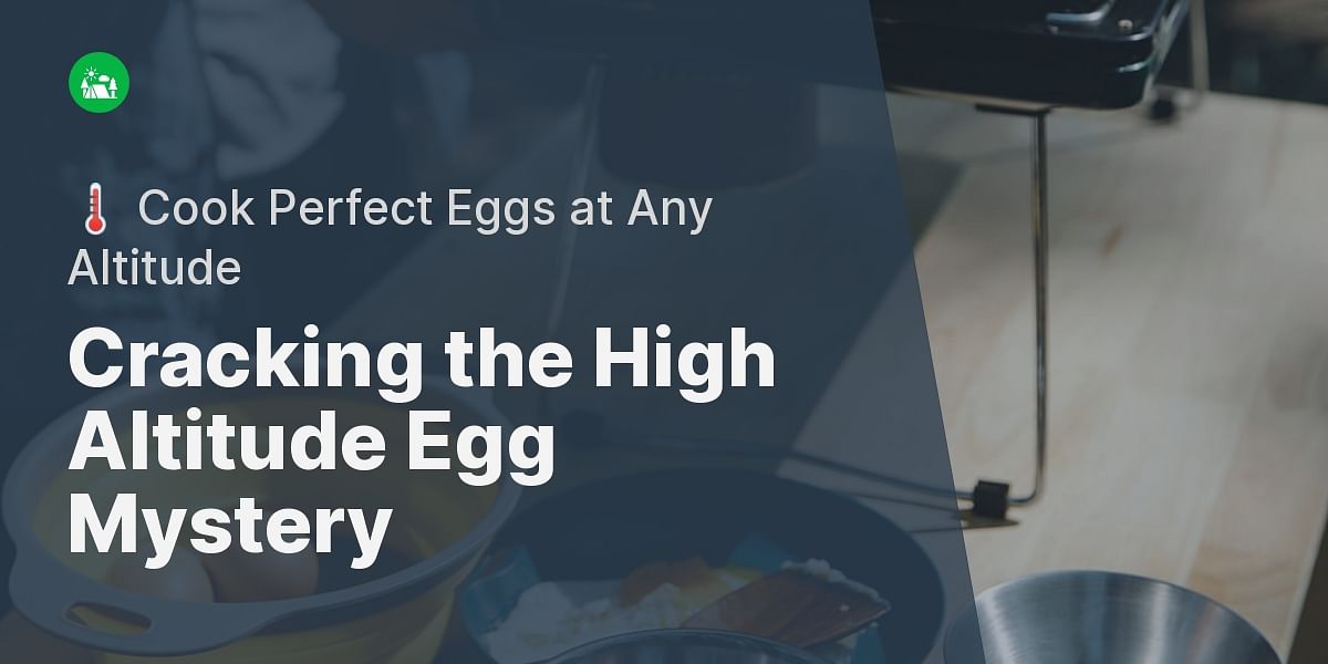 How does high altitude affect the cooking time of hardboiled eggs?
