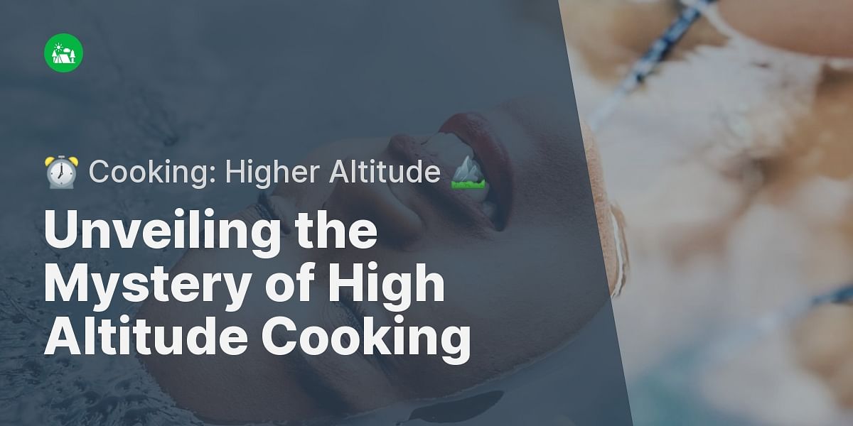 Why does cooking at higher altitude take more time?